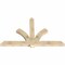 Ekena Millwork Redmond Rough Sawn Timber Gable Bracket, Douglas Fir, 84"W x 53"H x 4"D x 6"F, 15/12 Pitch GBW084X53X0406RED00RDF - alternate 5
